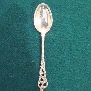 Norwegian 830S Silver Lohne Brodrene Dobbel Rokokko Demitasse Spoon